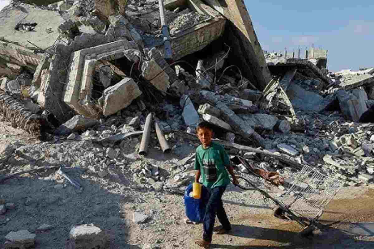 Un bambino nell'inferno di Gaza