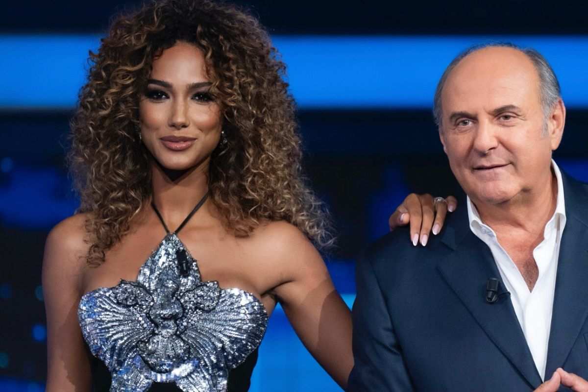 Samira insieme a Gerry Scotti